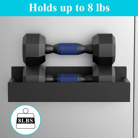 "4-Pack Magnetic Spice Rack Organizer for Refrigerator & Oven, Black"